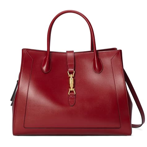 gucci red bag jackie|jackie 1961 large tote bag.